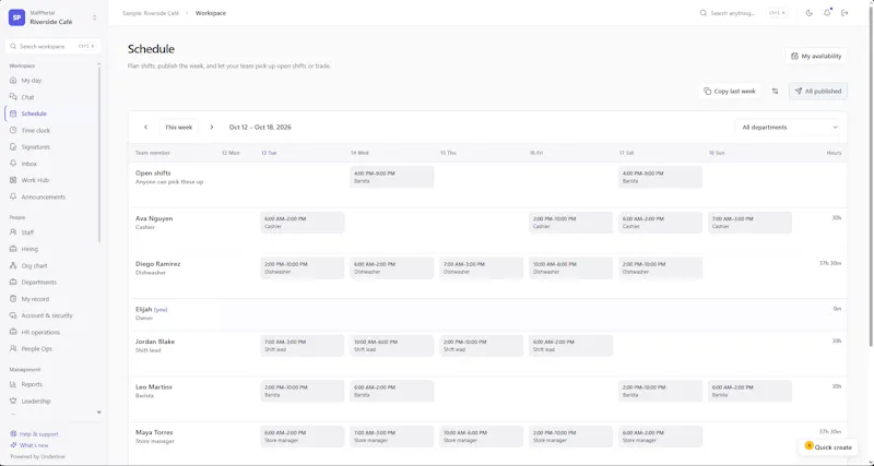 StaffPortal screenshot 2