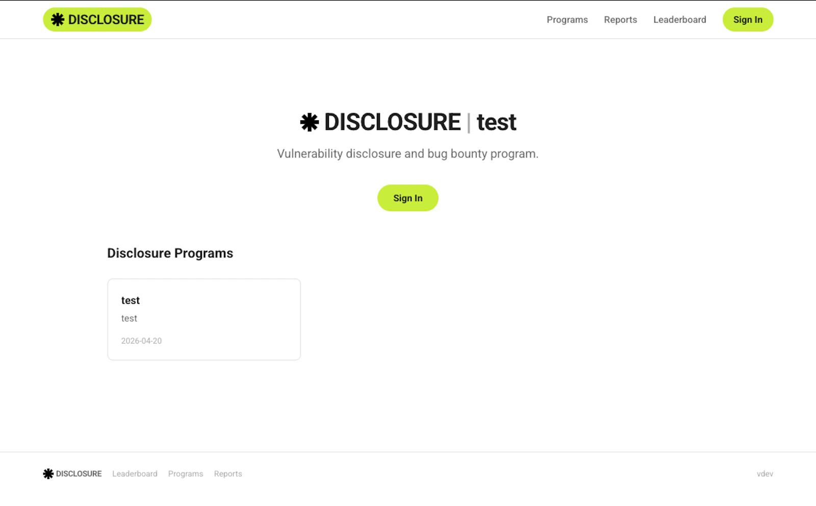 DISCLOSURE screenshot 2