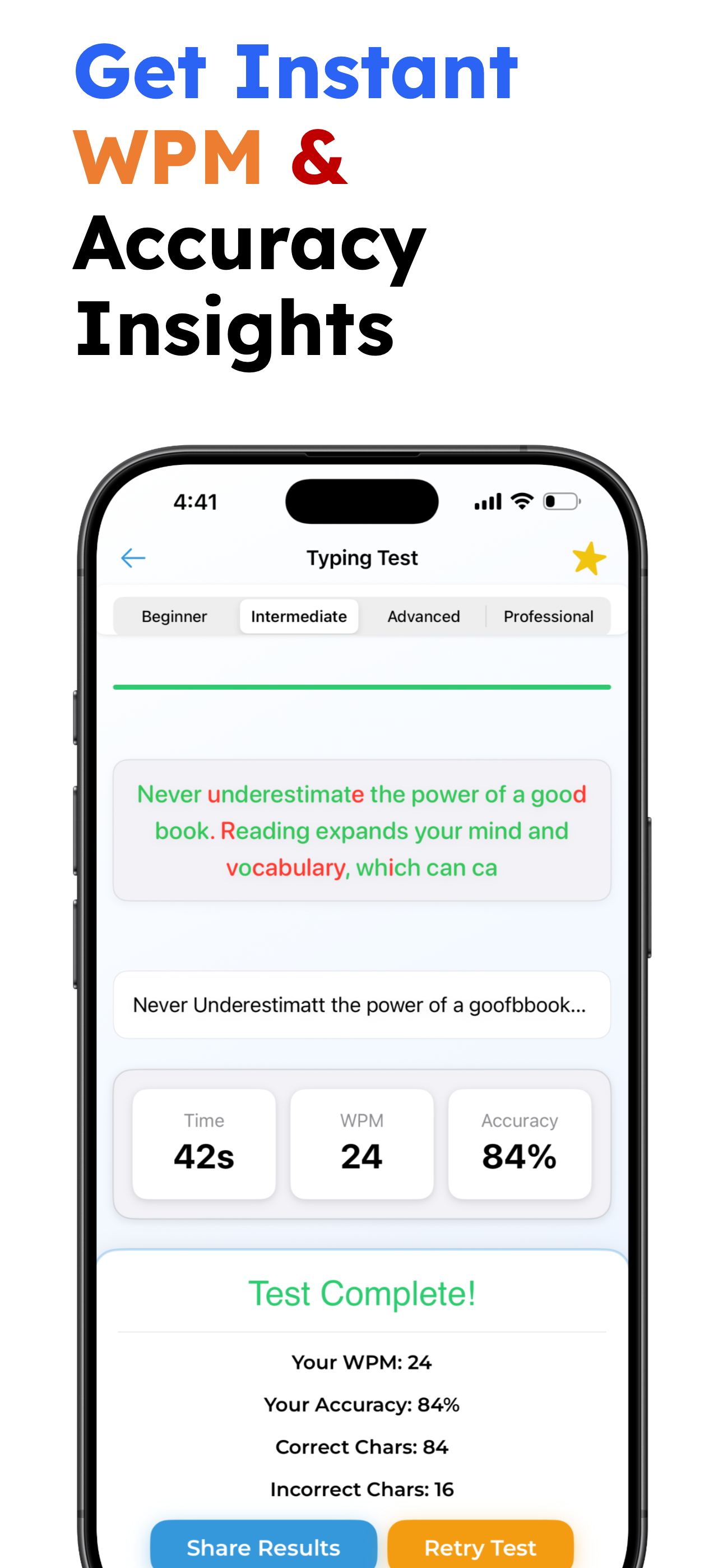 Speed Typing Test: WPM Check screenshot 3