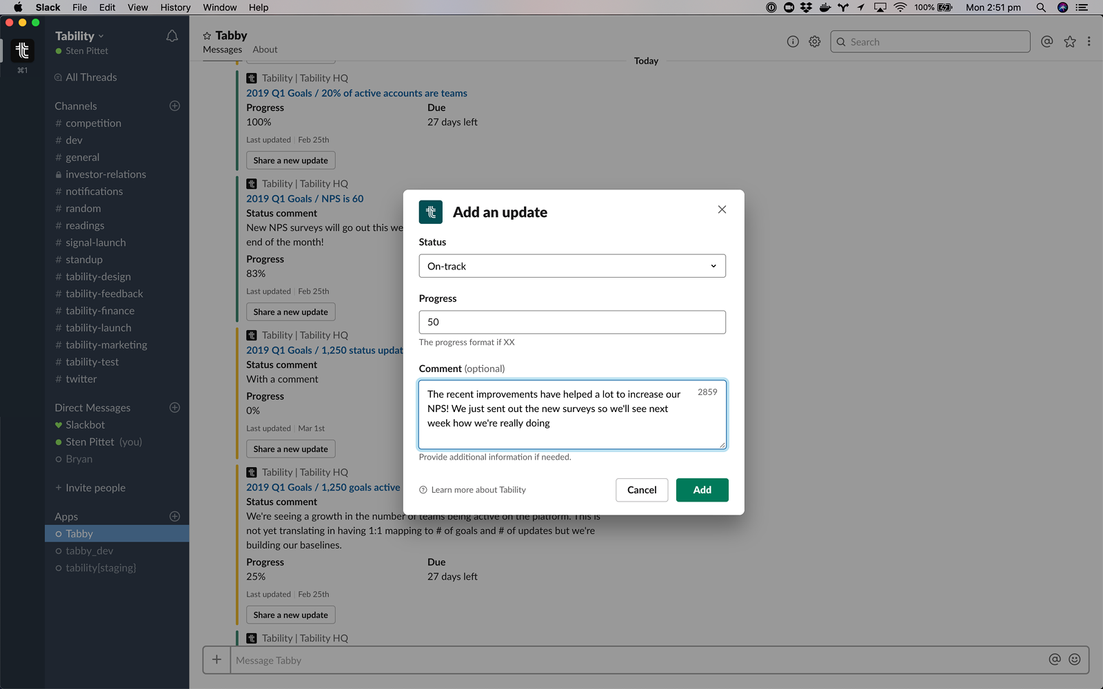 Tability for Slack gallery image