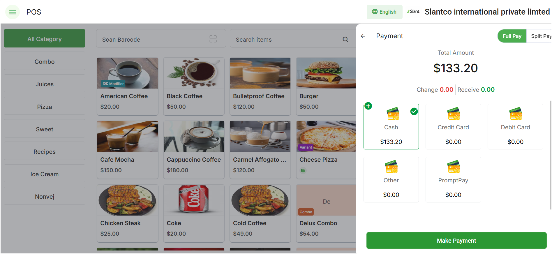 وسائط Slantco. - Slant هو برنامج إدارة POS & Restaurant على أساس السحابة. 6