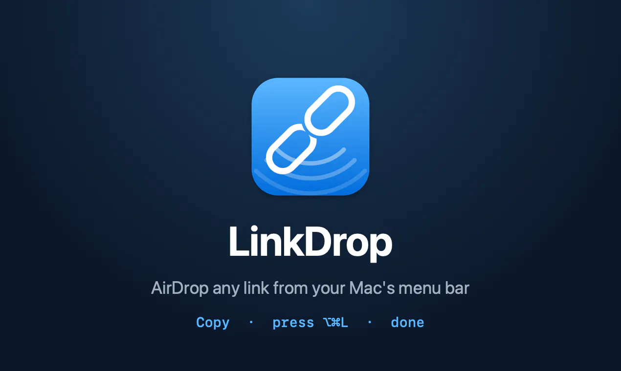 LinkDrop — AirDrop links from your Mac gallery image