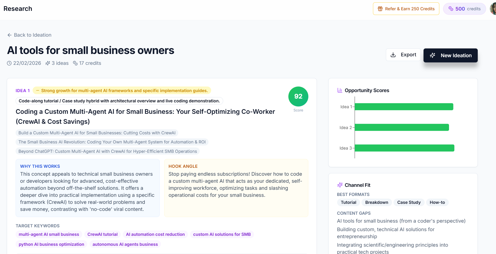 Creator AI - Screenshot 3 showing product features and functionality