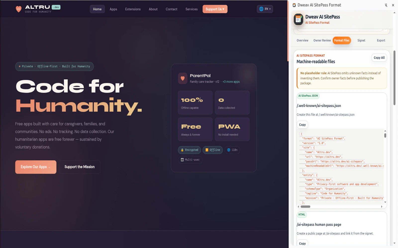 Dweav AI SitePass screenshot 2
