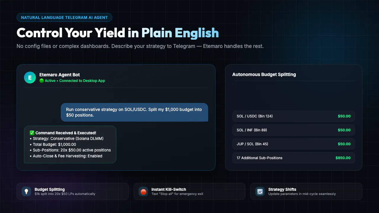 Etemaro - AI Liquidity pool Agent gallery image