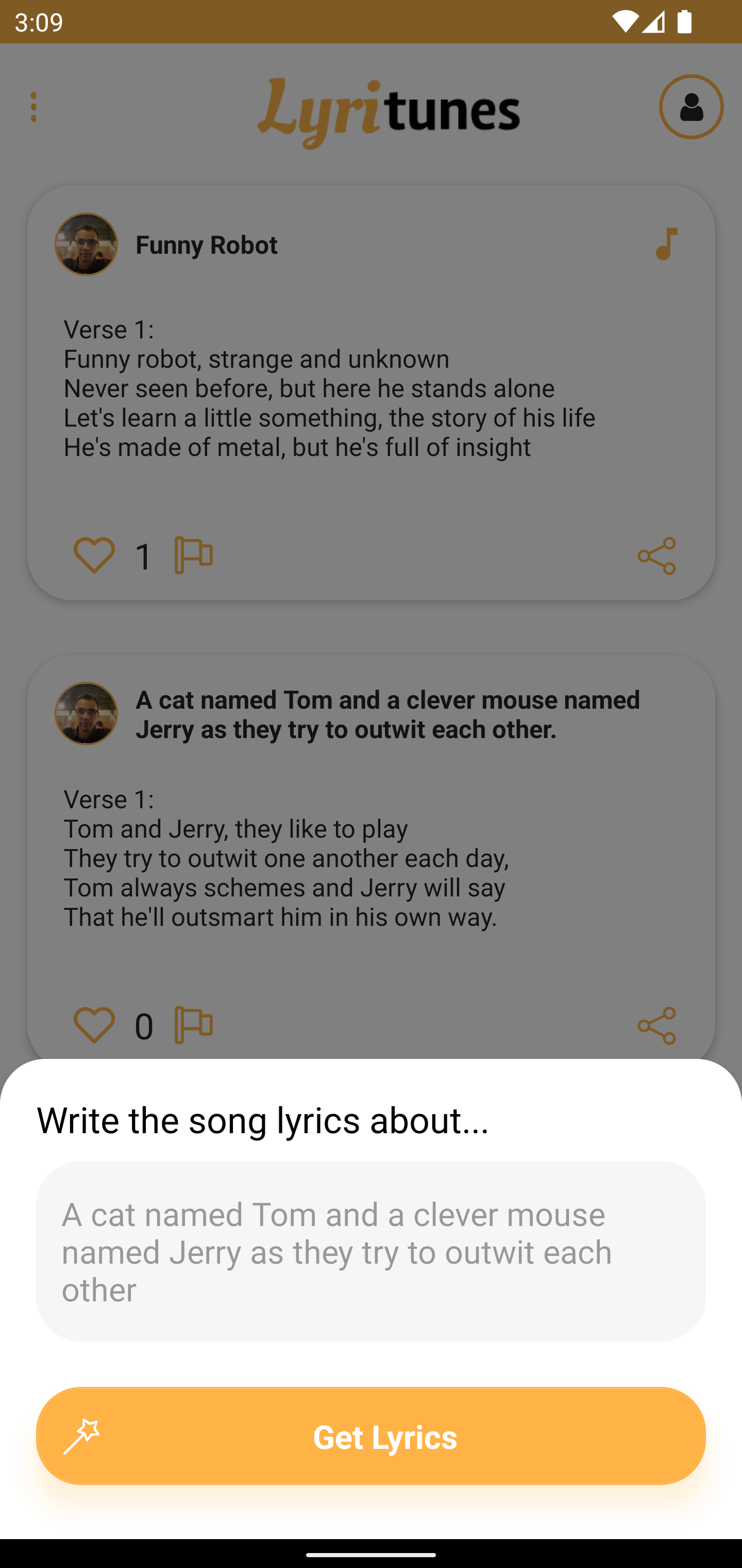 LyriTunes - AI Generated Lyrics media 1
