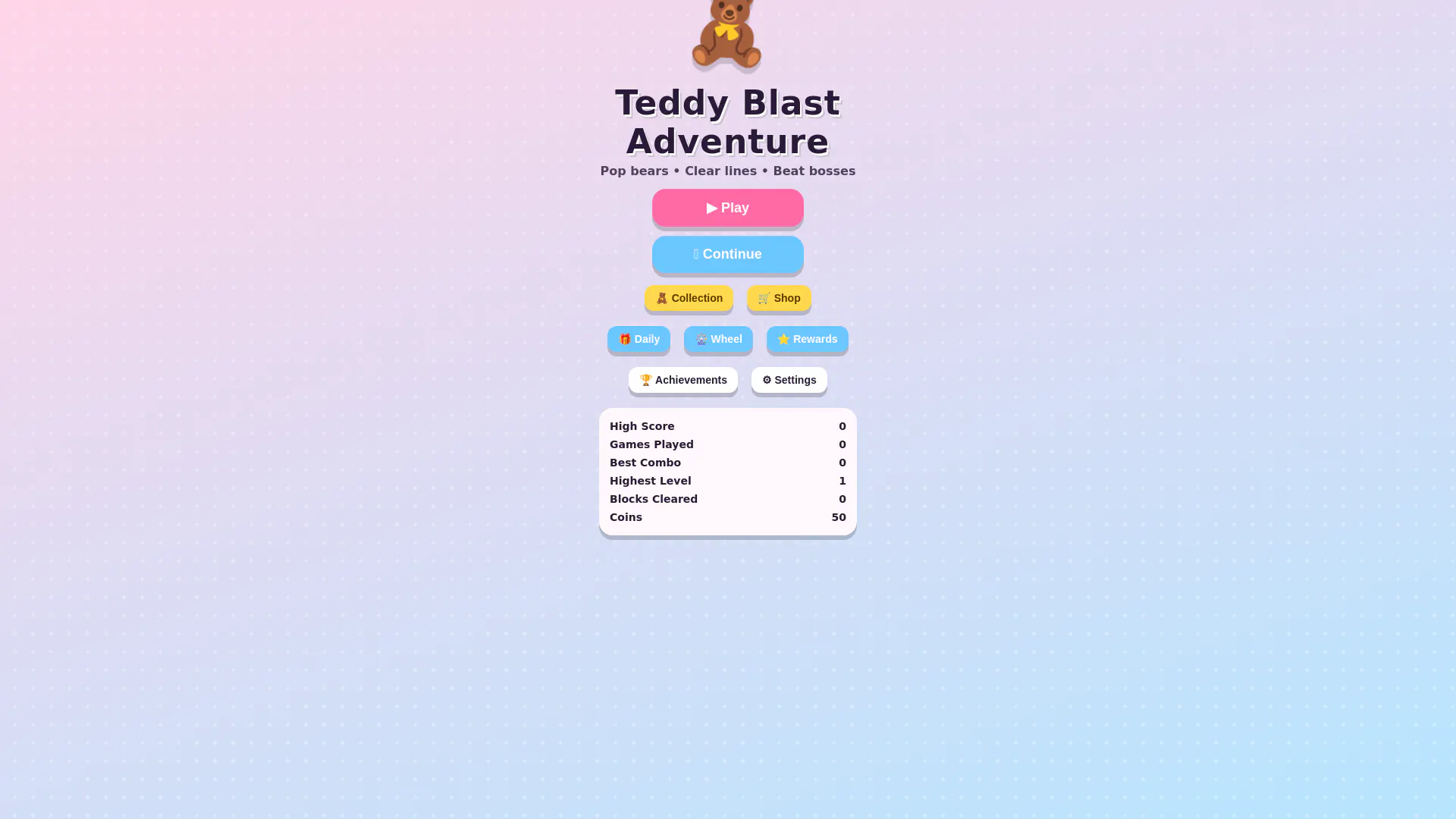 Teddy Blast Adventure gallery image