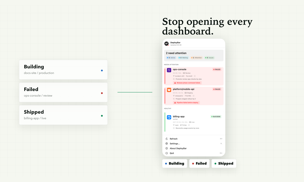 DeployBar gallery image