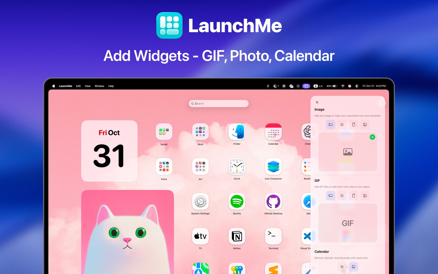 LaunchMe - App Launchpad macOS 26 gallery image