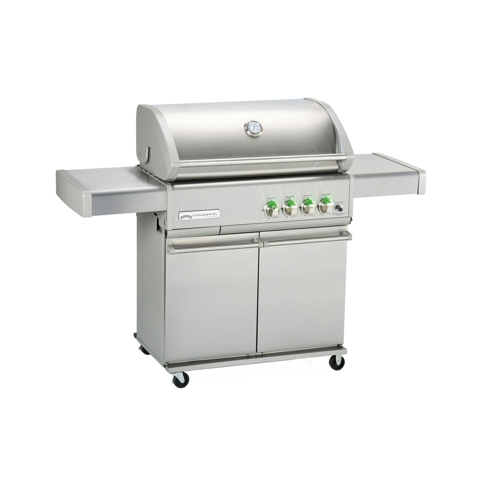 CROSSRAY Infrared 4 Burners Trolley BBQ 