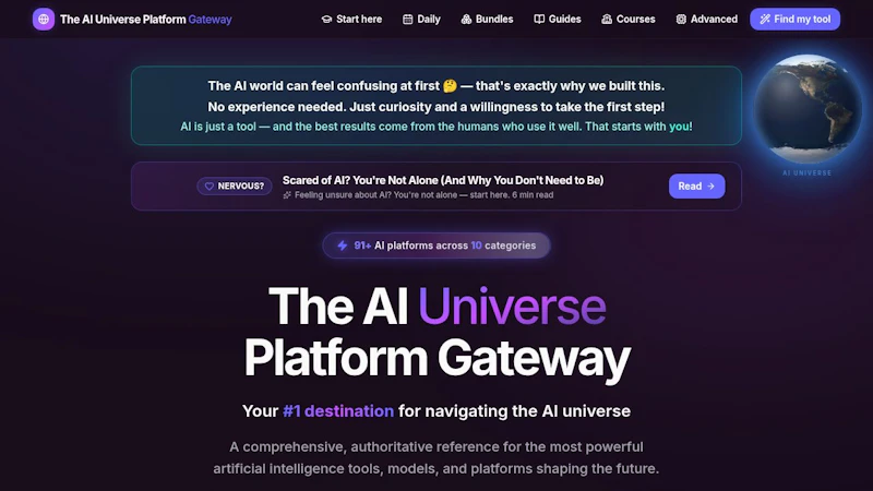 The AI Universe Platform screenshot 1