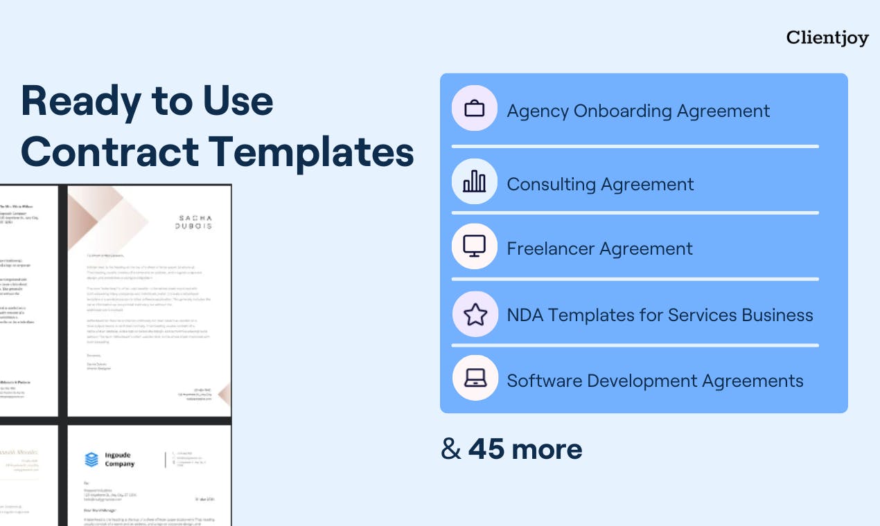 50+ Contract Templates by Clientjoy media 3