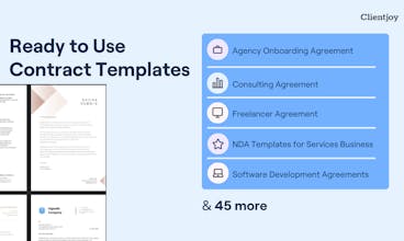 50+ Contract Templates by Clientjoy gallery image