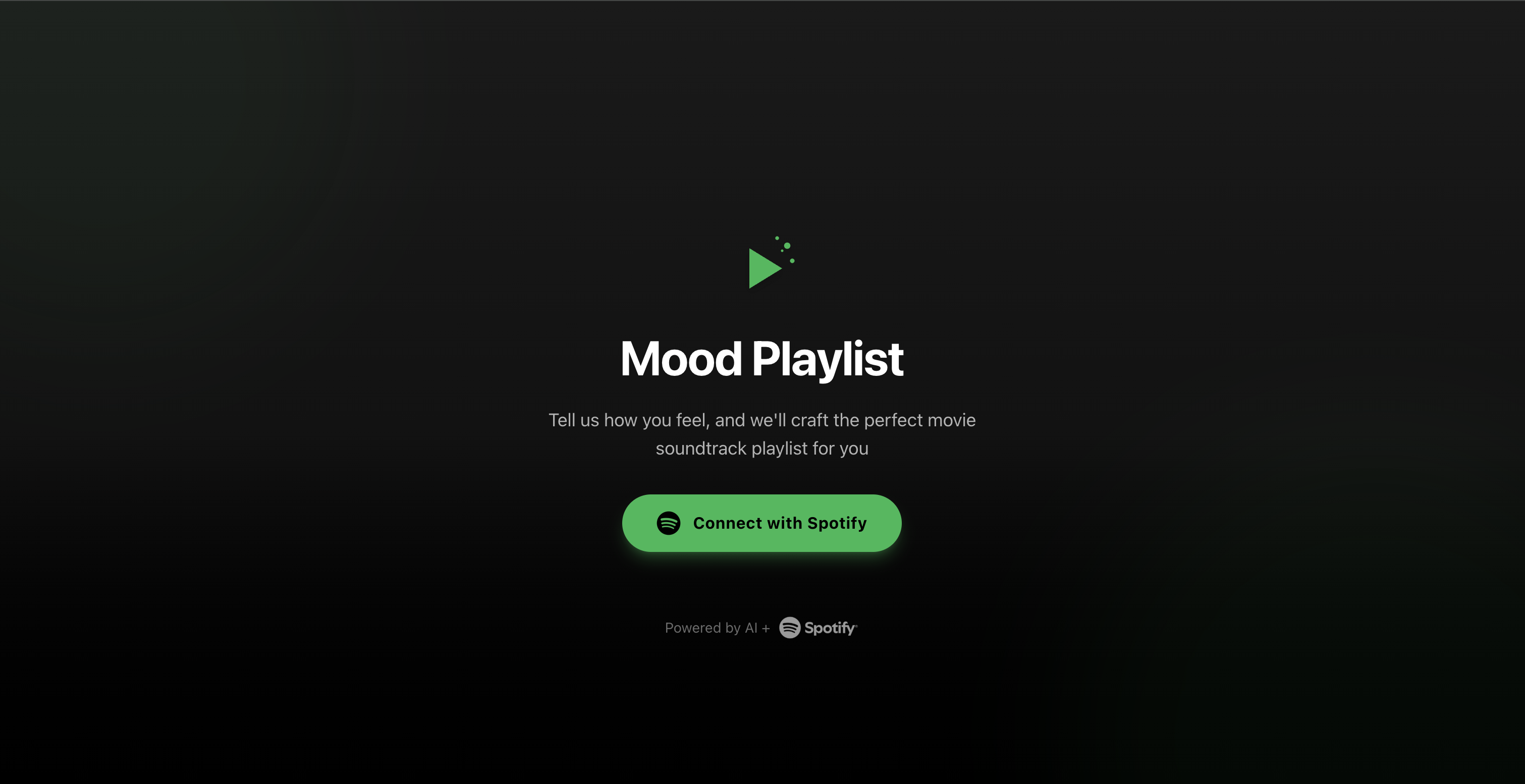 AI Powered Spotify Playlist Creator - Screenshot 2 showing product features and functionality