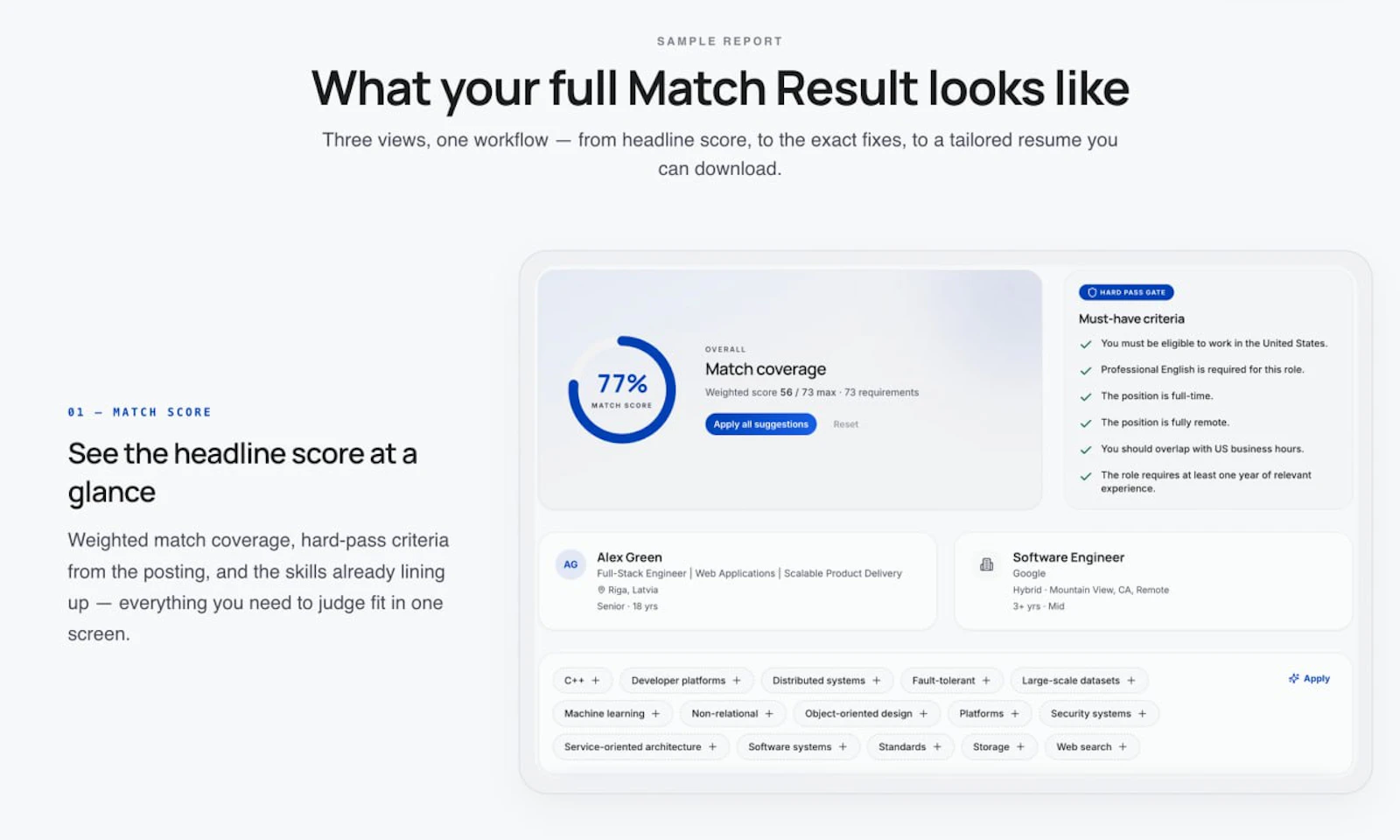 MatchResume.ai screenshot 2