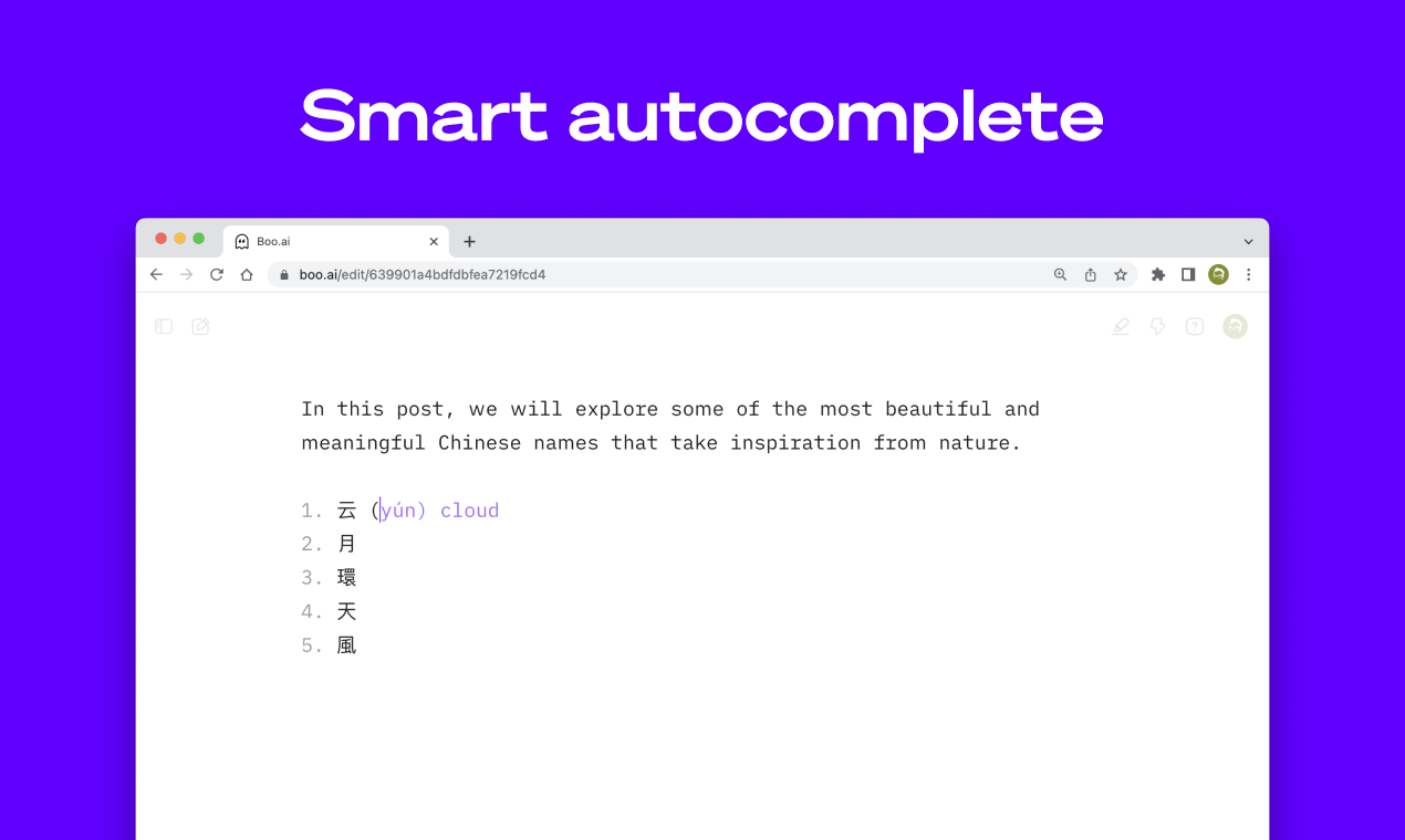 boo.ai - Prachtig eenvoudige schrijf-app met een ingebouwde AI-copywriter media 4