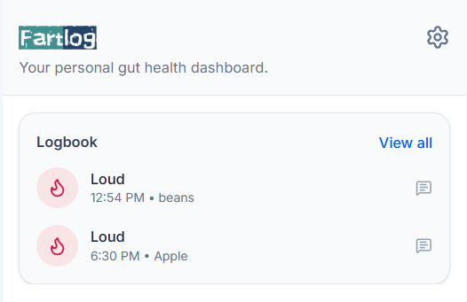 FartLog - Screenshot 2 preview