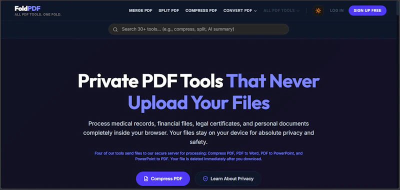 FoldPDF screenshot 1