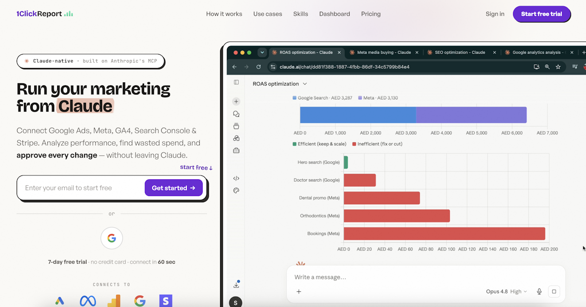 1ClickReport — Marketing AI in Claude