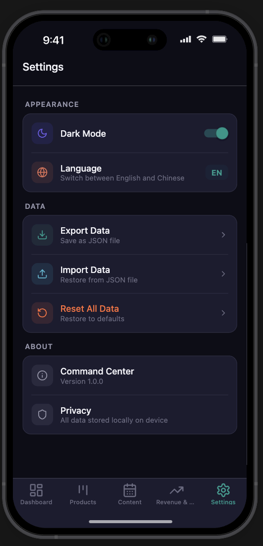 ⌘ Command Center（sfcc） gallery image