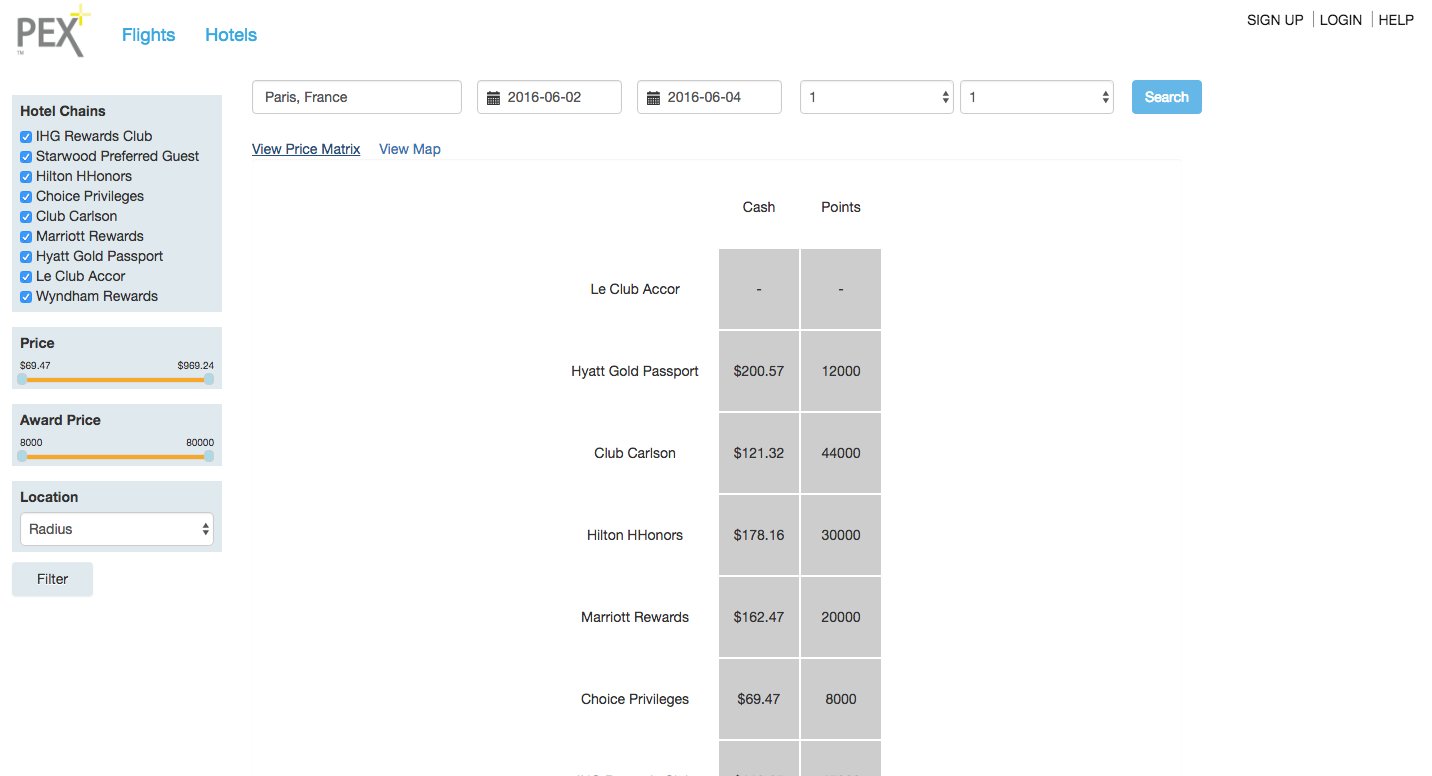 PEX+ Hotel Search gallery image