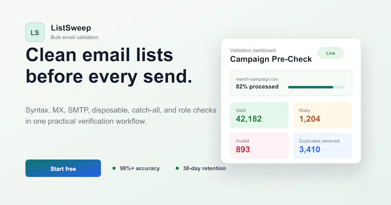 ListSweep screenshot 1