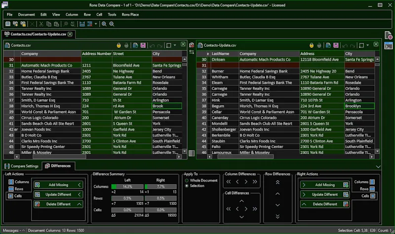 Rons Data Compare screenshot 3