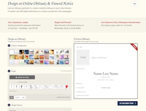 obituary.design gallery image