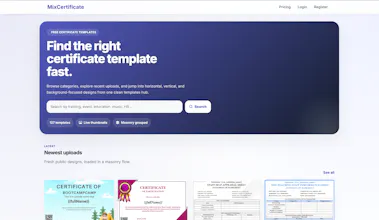 MixCertificate gallery image
