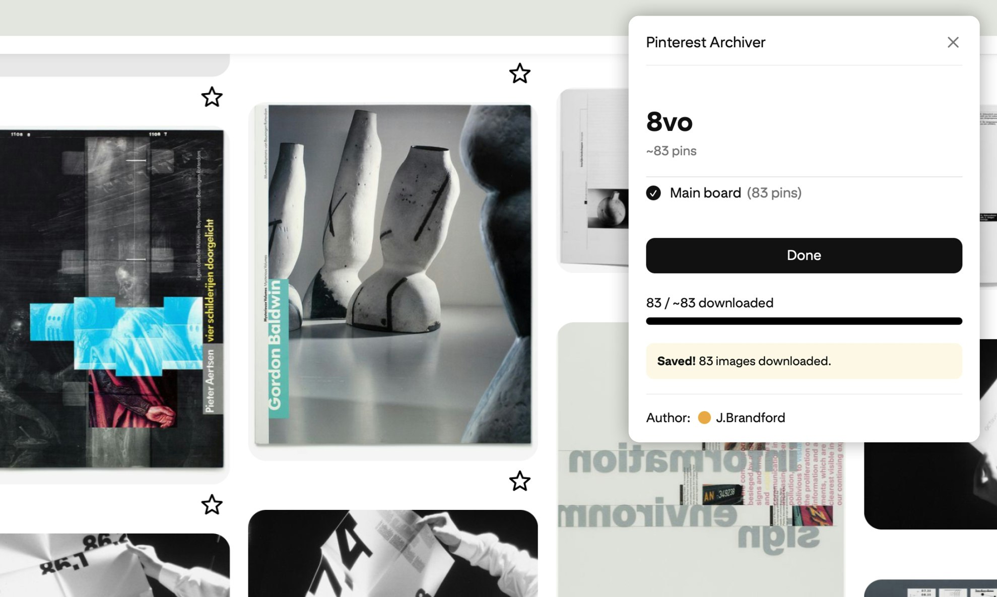 Pinterest Archiver gallery image