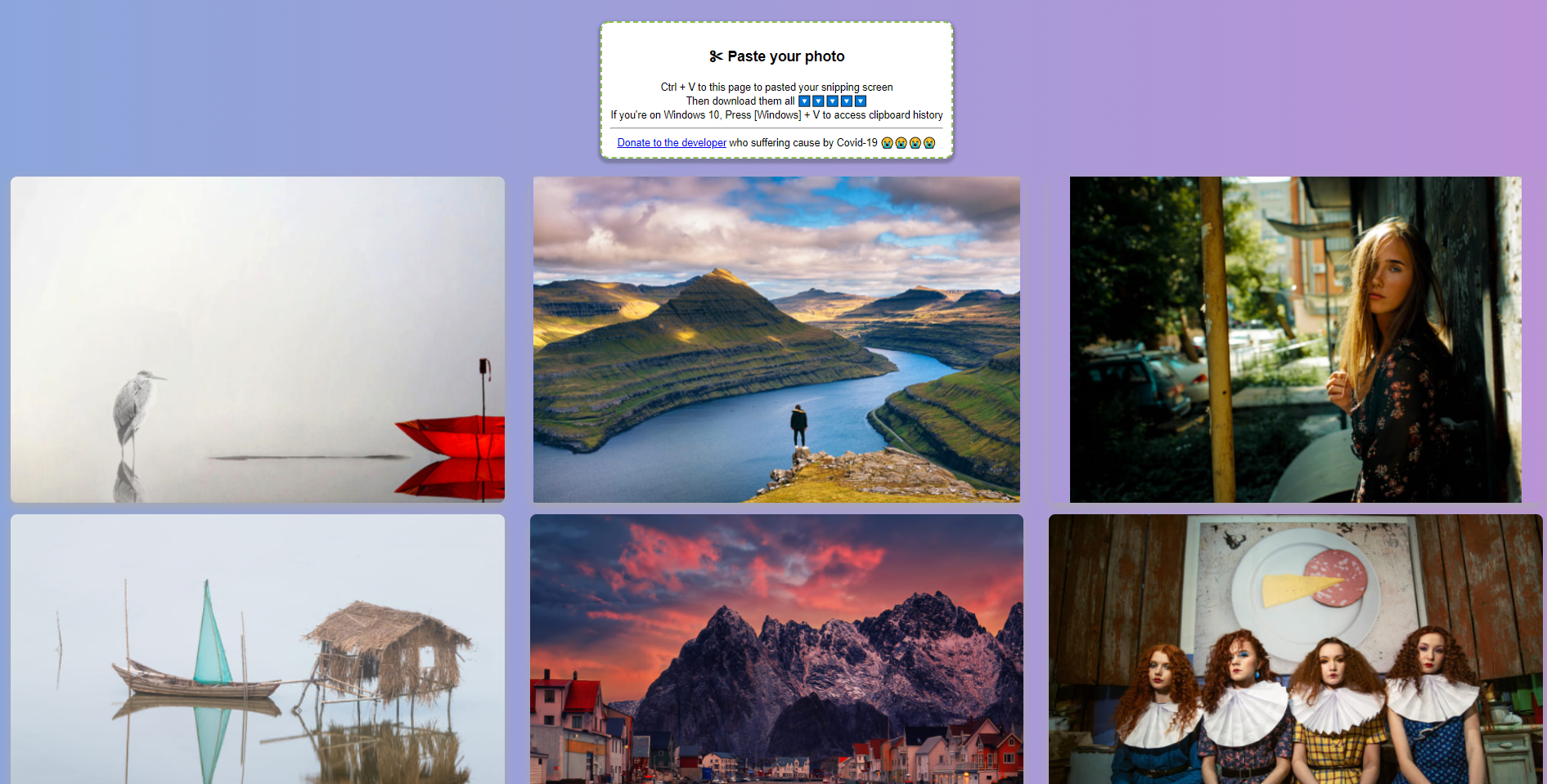 Paste & download your snipping shots gallery image