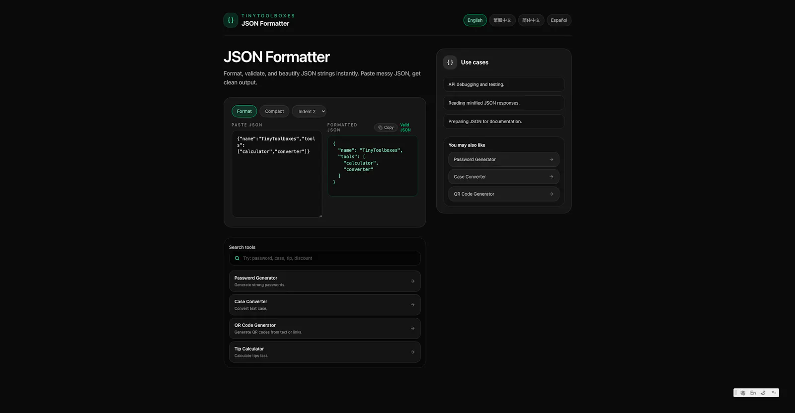 TinyToolboxes screenshot 2
