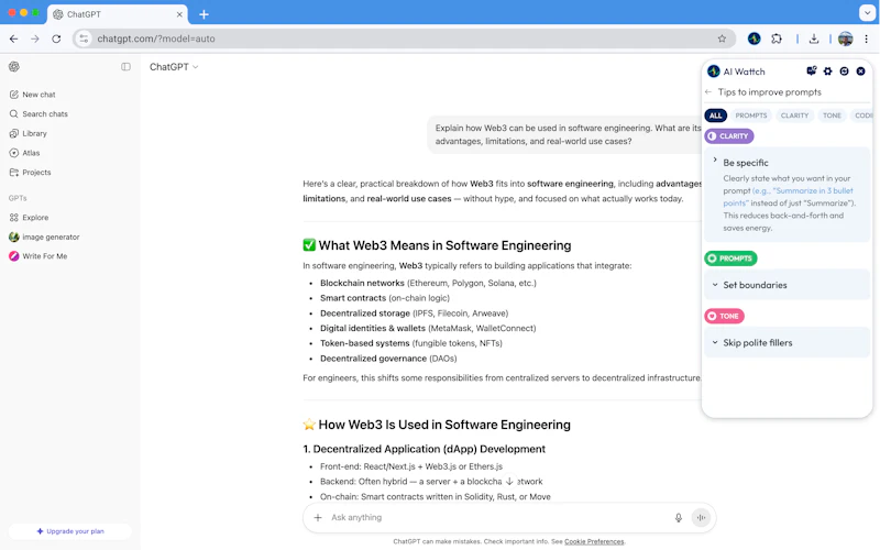 AI Wattch screenshot 4