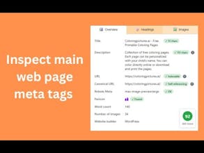 Website SEO Meta Inspector gallery image