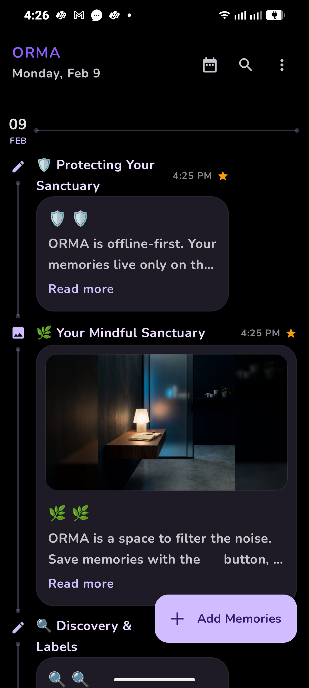 Orma - Remember Your Day - Screenshot 3 showing product features and functionality