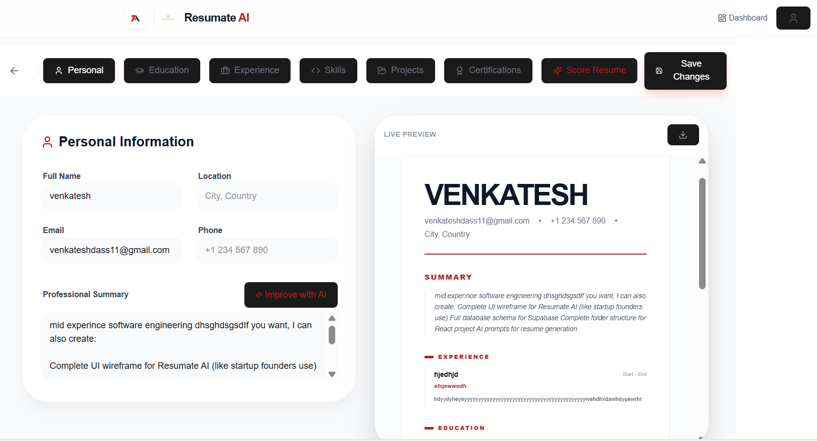 Resumate AI gallery image