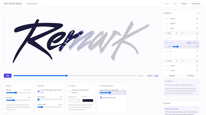 SVG Stroke Studio  screenshot 1
