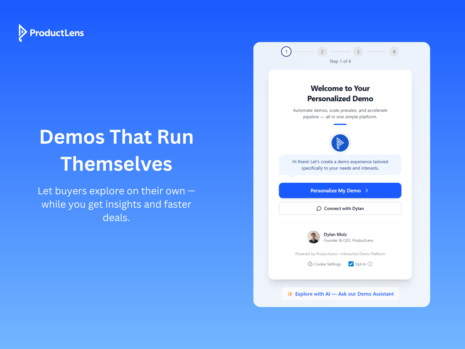 ProductLens - Main product screenshot demonstrating key features and user interface