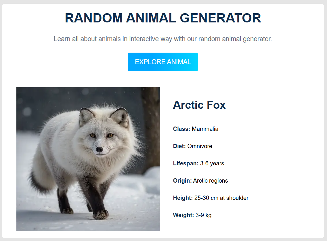 Random Animal Generator gallery image