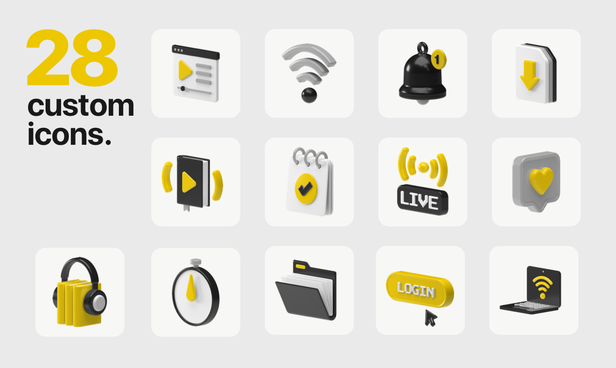 Studyum 3D icons gallery image