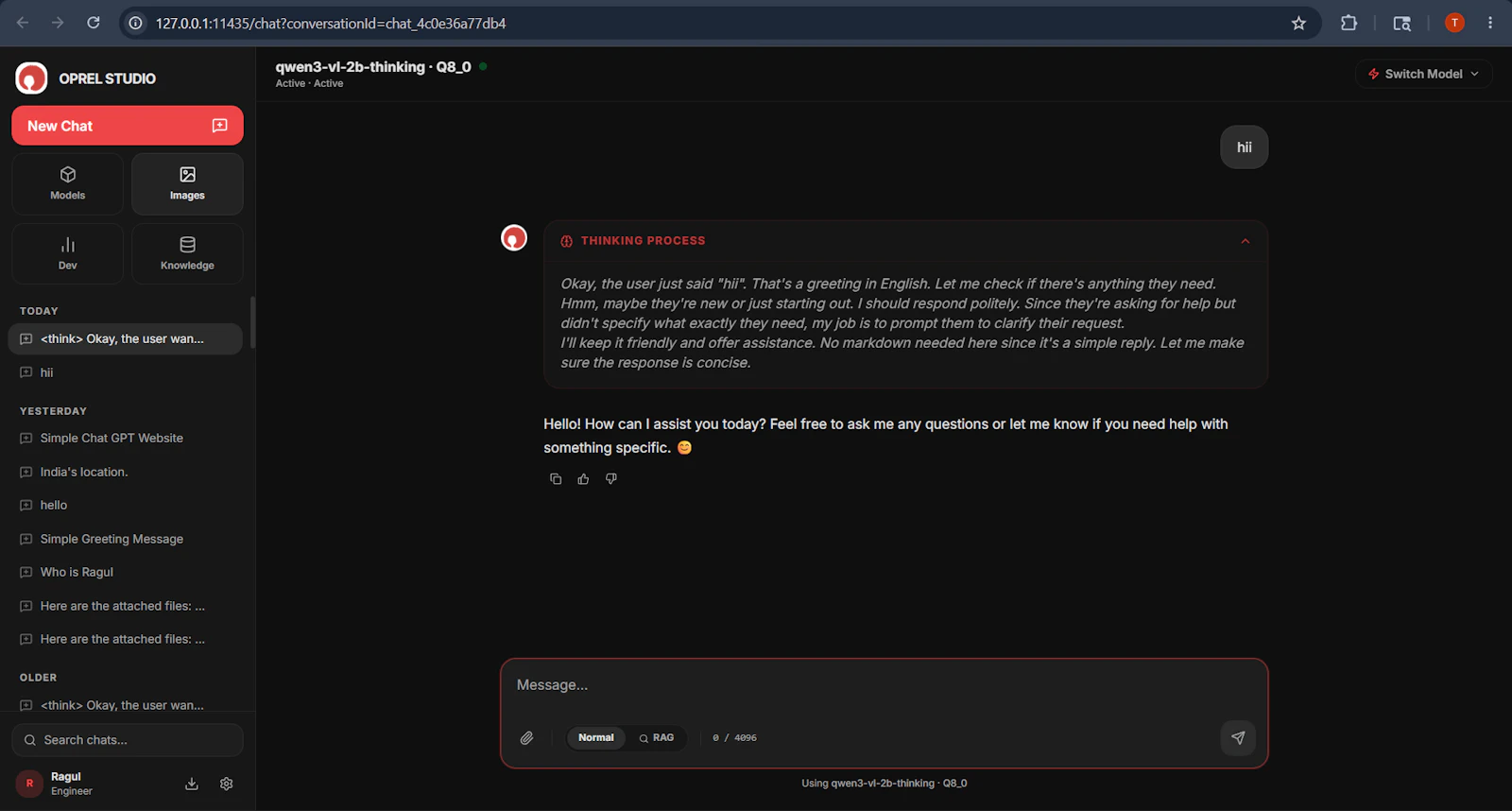 Oprel  v0.6.0 screenshot 2