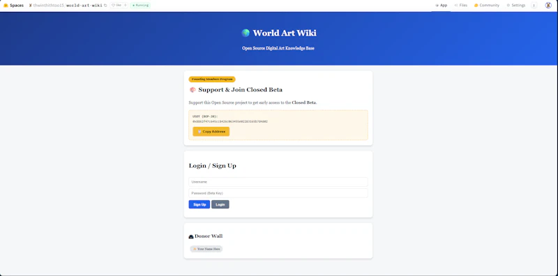 World Art Wiki screenshot 2