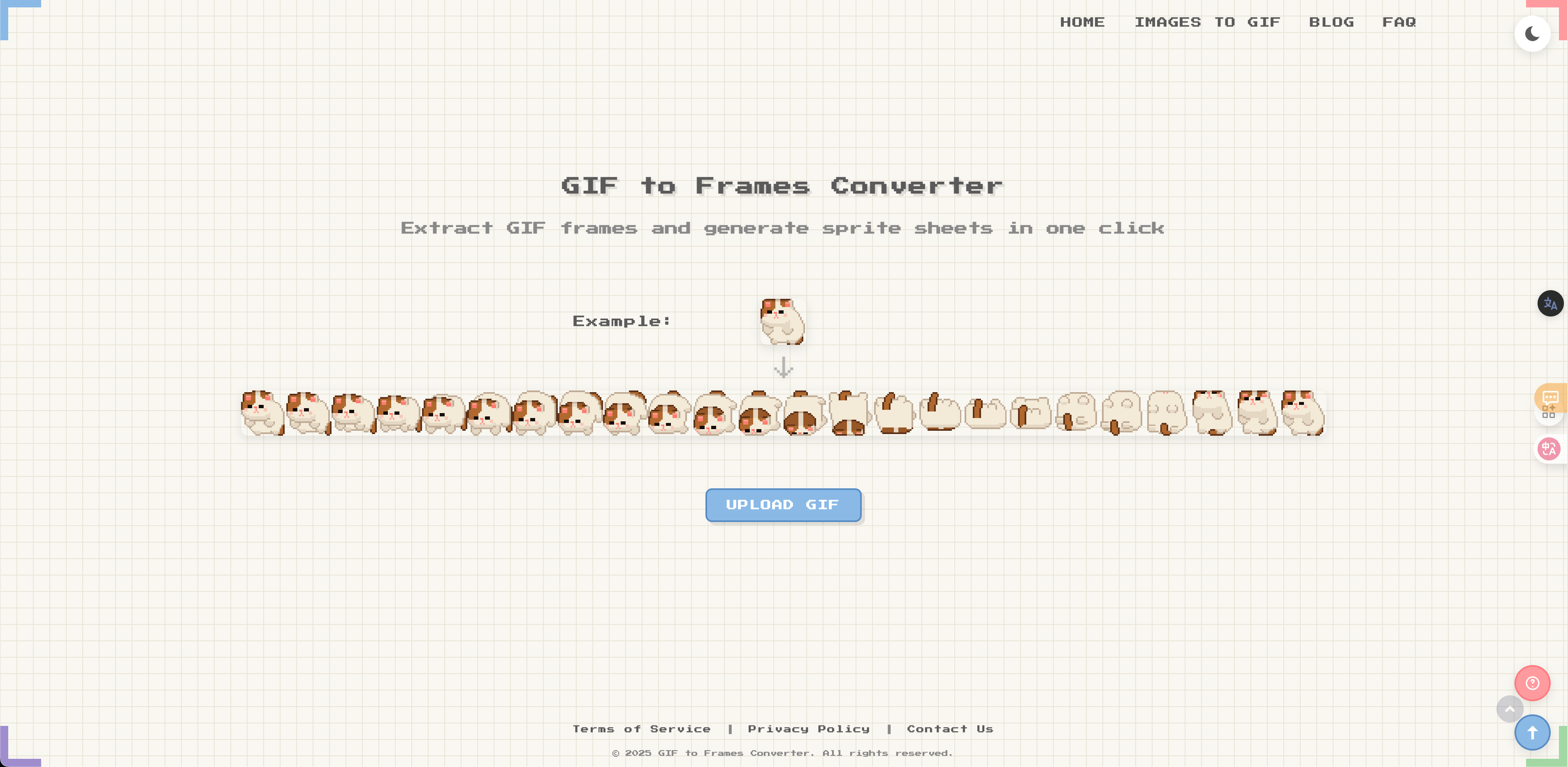 Convertitore GIF a cornici - Convertitore GIF a Frame - GiftOframes.com media 1