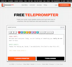 Free Teleprompter by GeneratePPT.com gallery image