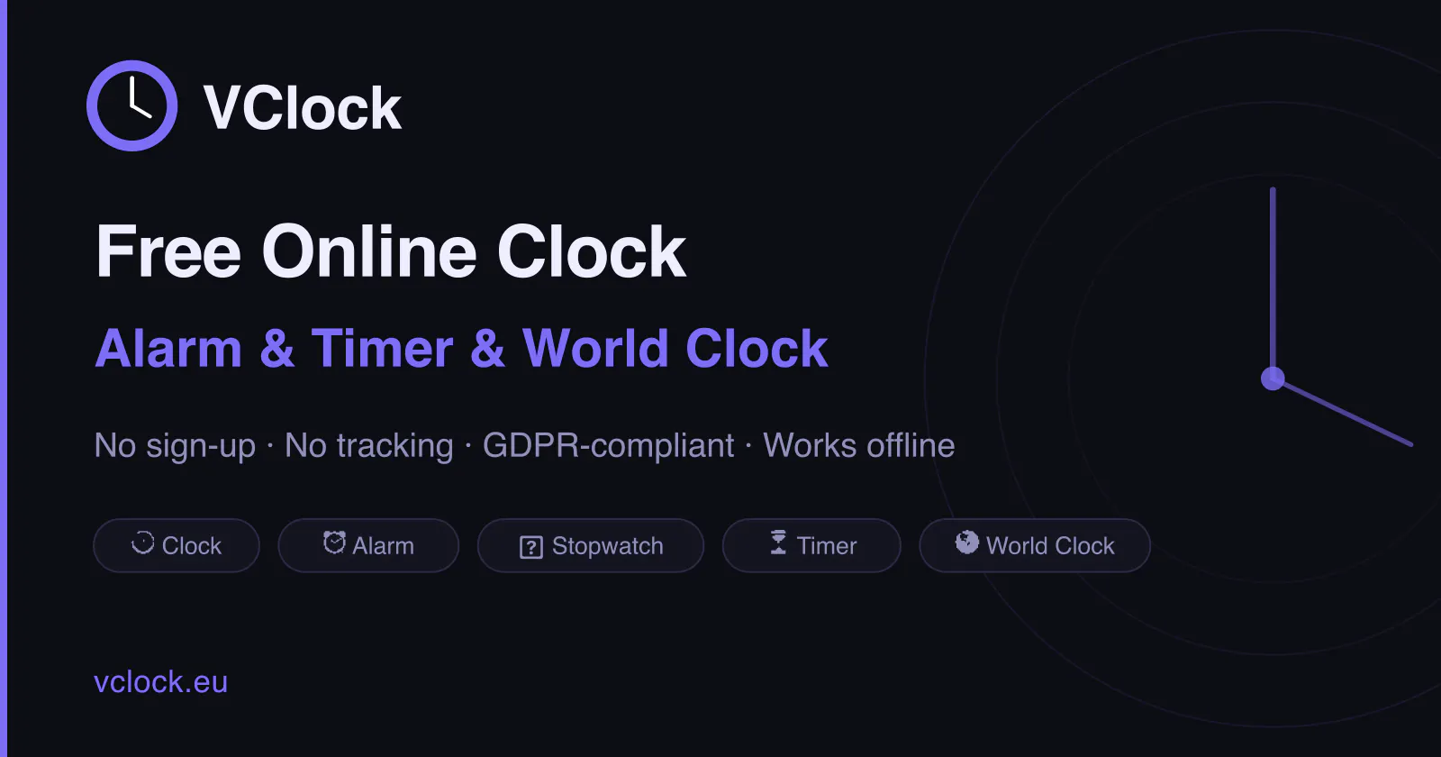 VClock screenshot 1