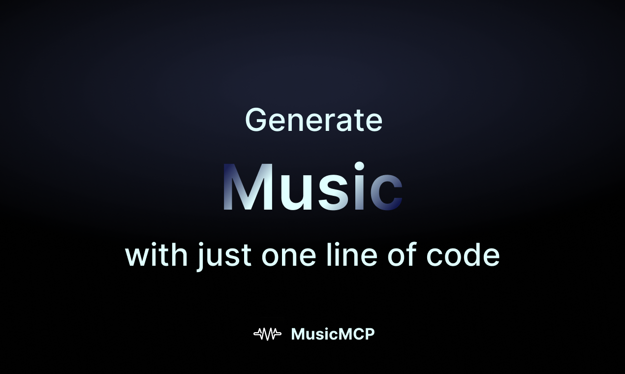World's First AI Music MCP - Screenshot 2 showing product features and functionality