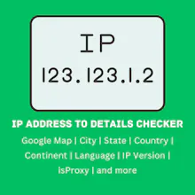 IP Address to Details Checker gallery image