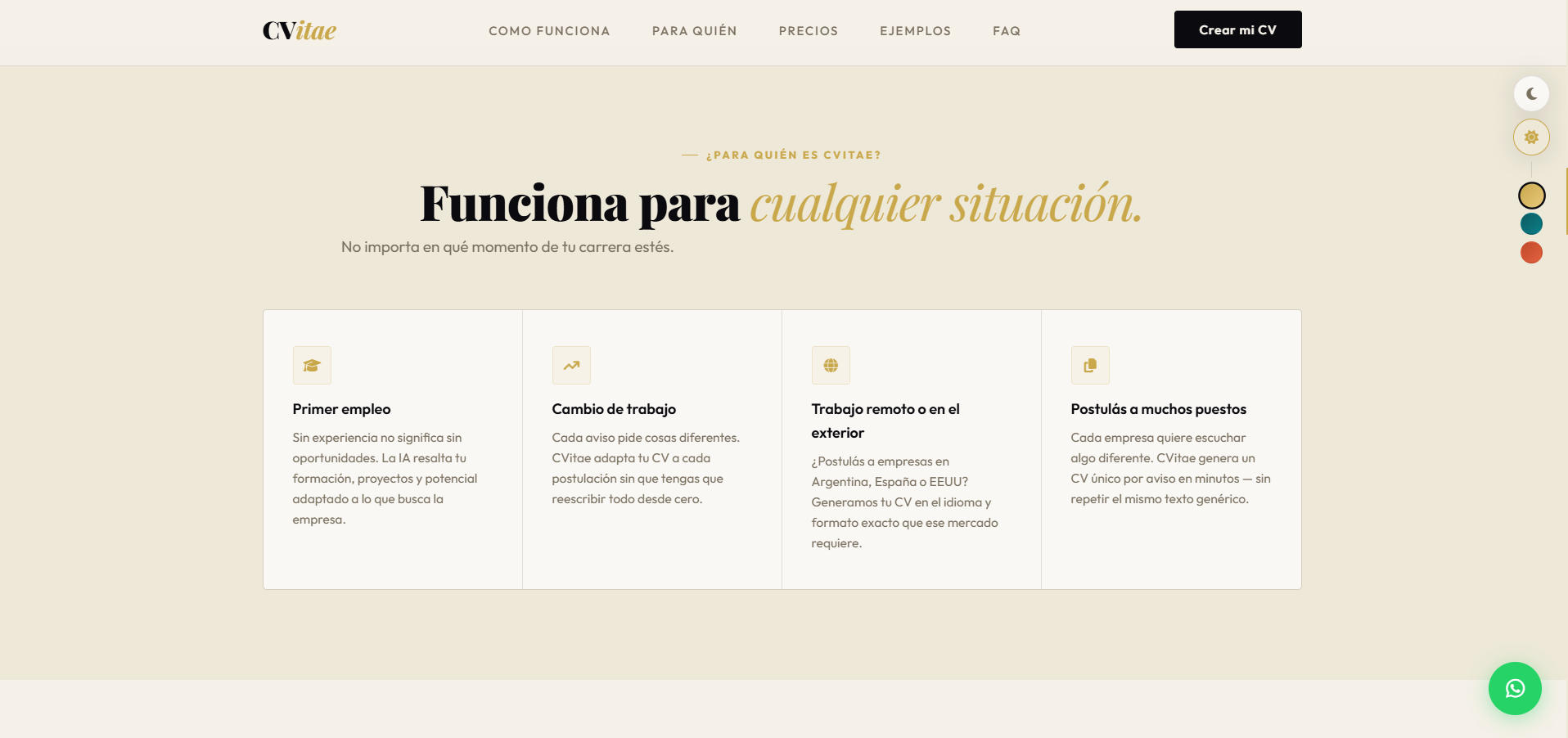 CVitae Generador de CV con IA automatico gallery image