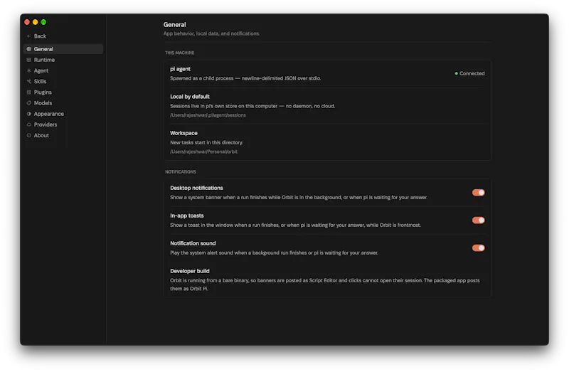 Orbit Pi screenshot 1