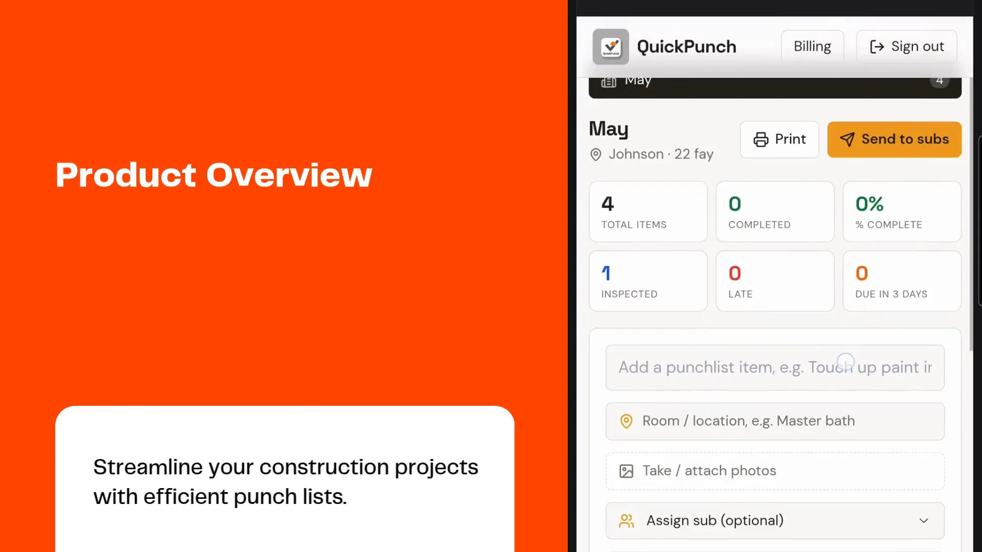 QuickPunch - contractor punchlist app gallery image